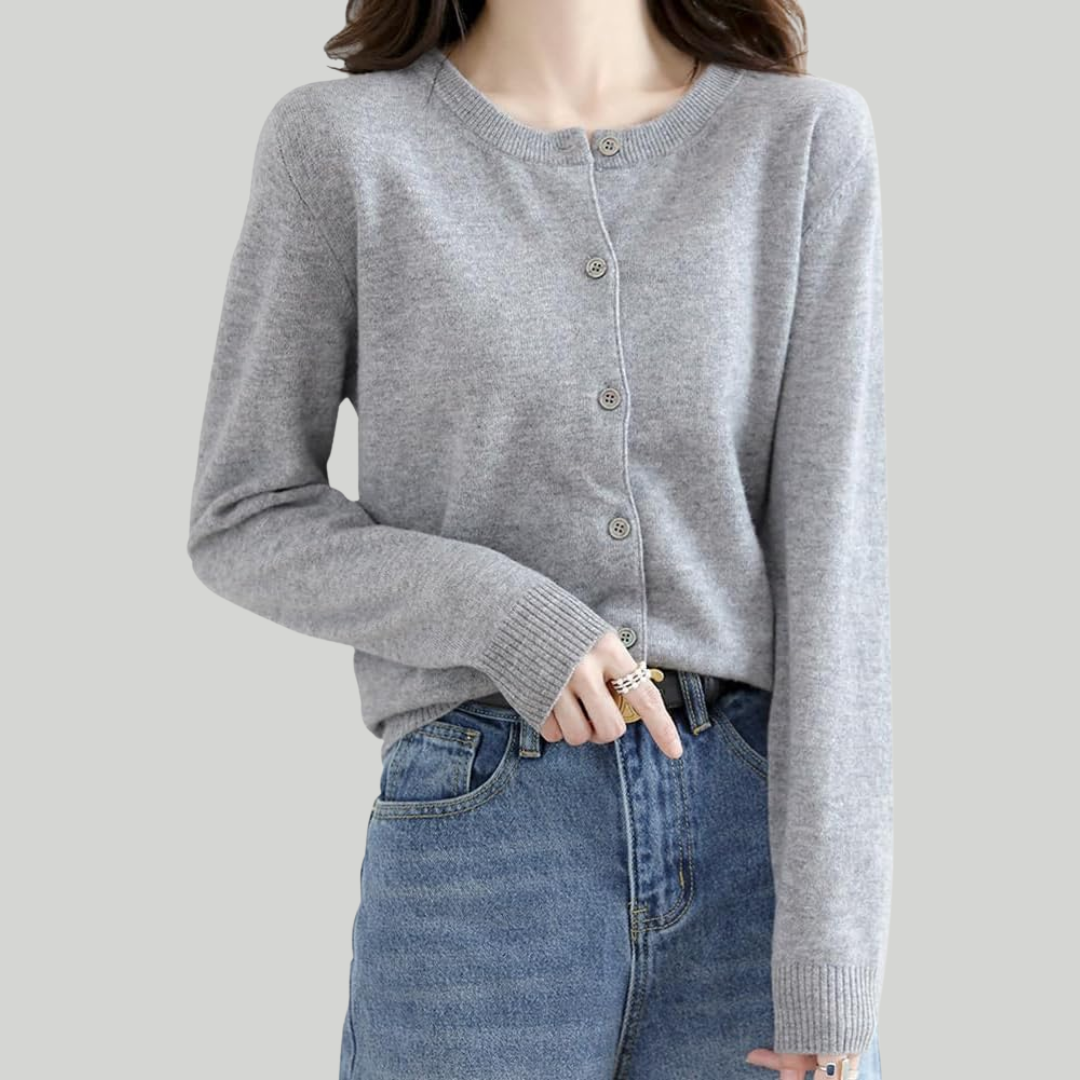 ニットロングスリーブフィットセーター