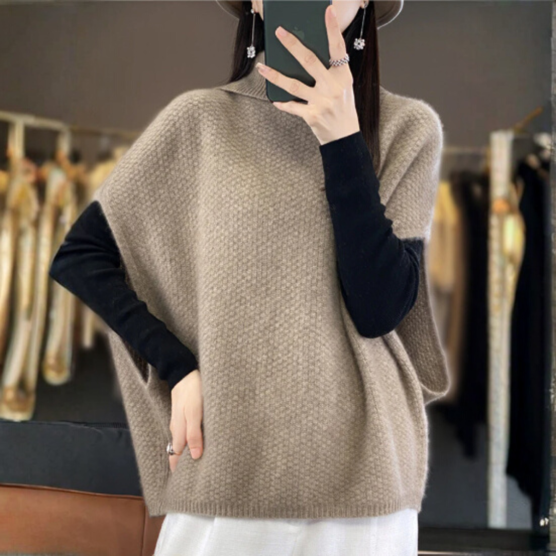 女性用半袖無地セーター