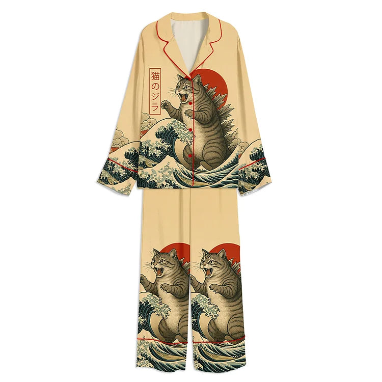 日本キャッツィラアートパジャマ