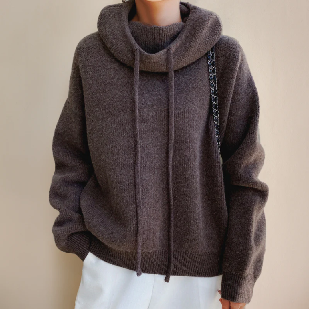 居心地の良いフード付きプルオーバー