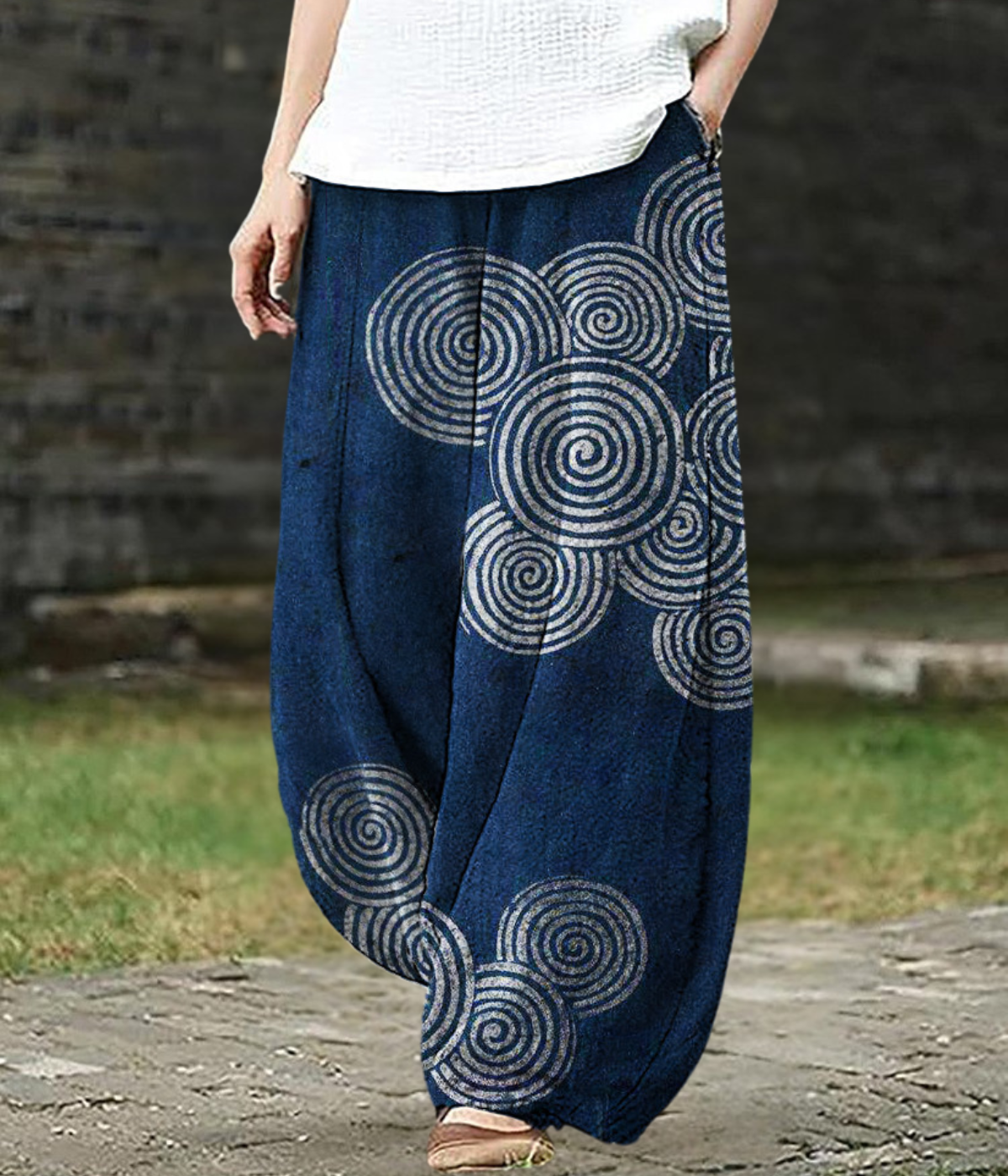 STYLECRAFT ダークブルー ワイドパンツ