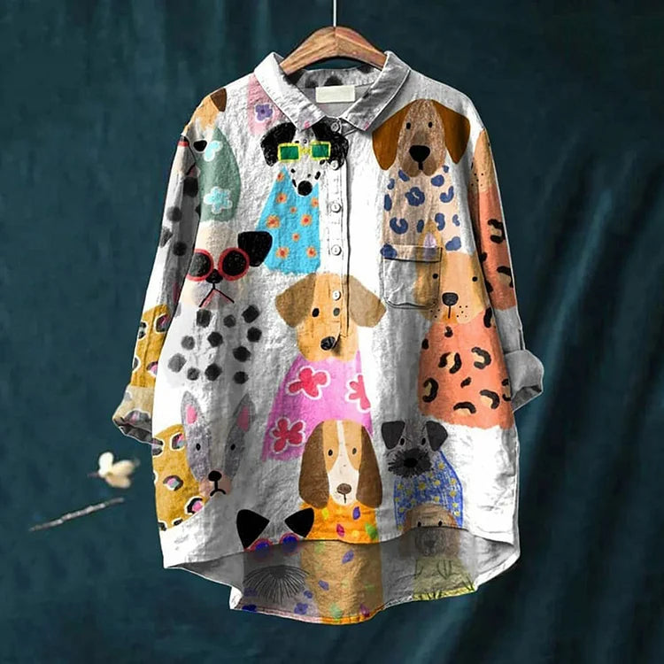 ドッグアートTシャツ